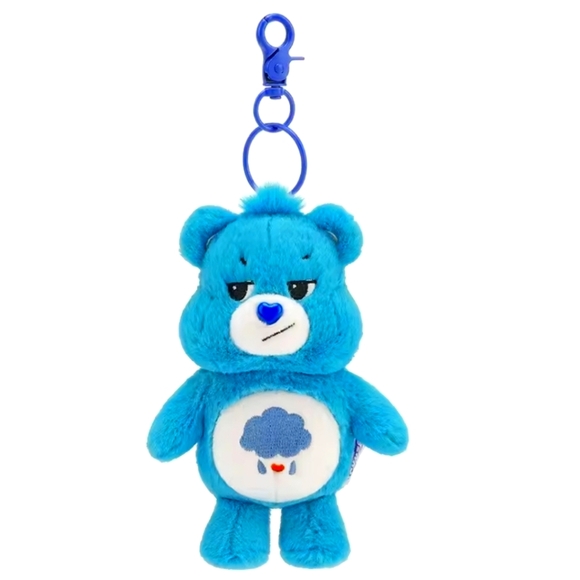 Care Bears Grumpy Plush Bag Charm Keychain - Picture 1 of 6